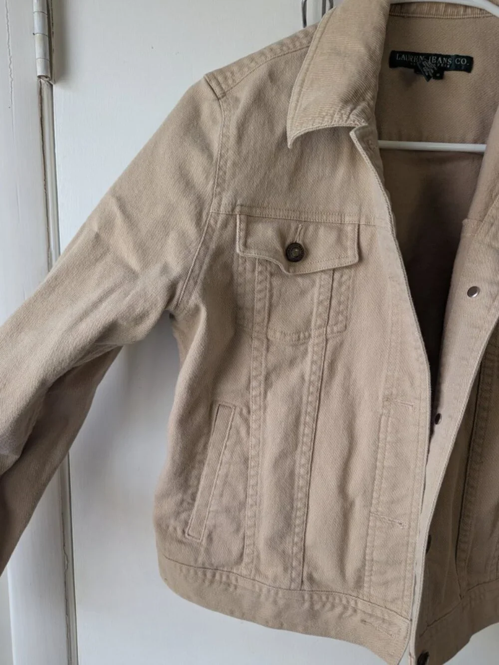 Ralph Lauren Khaki Jean Jacket Size Medium